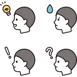 Profile Of Various Facial Expressions Male SVG Icon